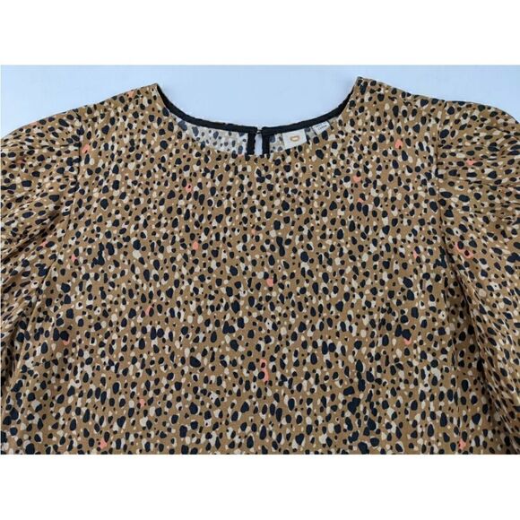Dolan Charley puff sleeve leopard print top - Picture 3 of 12